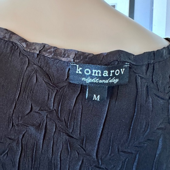 Black Komarov below-the-knee cocktail dress - Picture 13 of 14